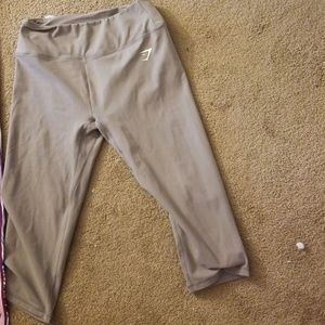 Gymshark dreamy cropped leggings in slate grey